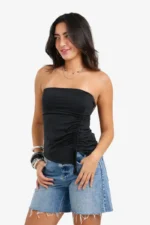 Side-Ruched Sleeveless Top - Image 8