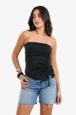 Side-Ruched Sleeveless Top - Image 9