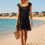 Flutter Sleeve Beach Dress