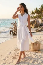 Tie-Front Beach Dress