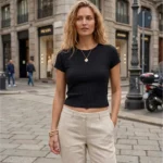 Ribbed Cropped Top